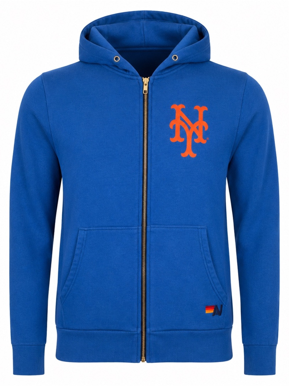 Aviator Nation x MLB Cooperstown Collection New York Mets Full-Zip Hoodie med